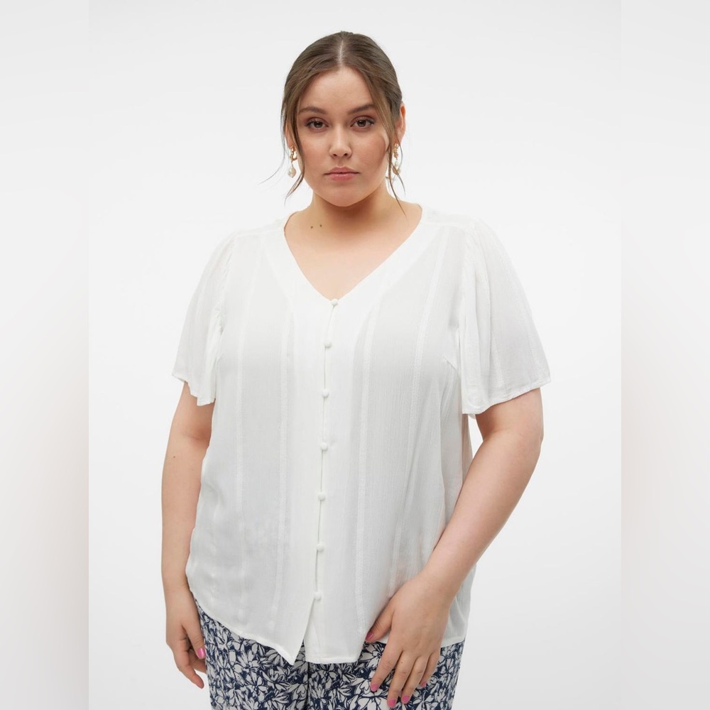 Vero Moda Elegant White Top, nwt, 14
